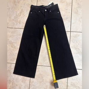 Banana Republic Petite wide leg black jeans (0/25p)